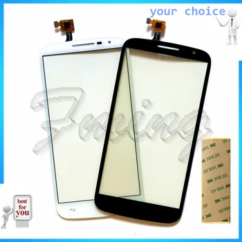 

New Touch Screen Digitizer Front Glass Panel For Alcatel One Touch Pop S9 OT7050 OT 7050 7050Y Touchscreen Sensor Touchpad+tape