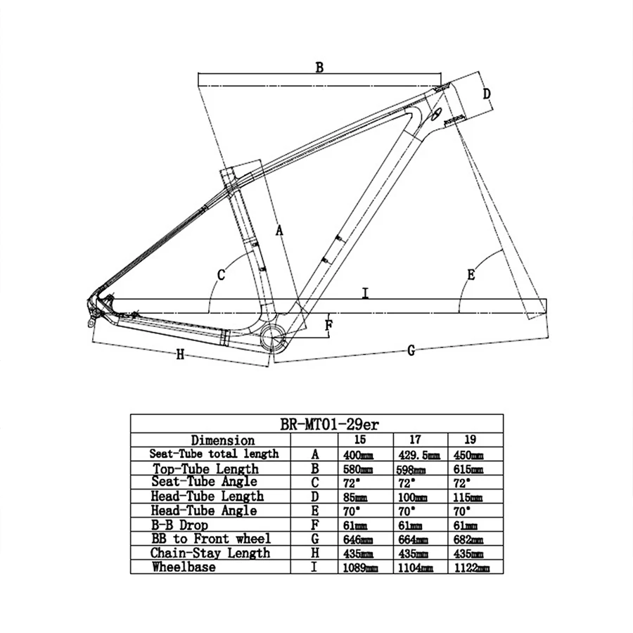 Top THRUST Chinese Carbon Frame 29er 27.5 mtb Mountain Carbon Bike Frame 15 17 19 T1000 Bicycle Frame Disc  Brake BB30 BSA 4