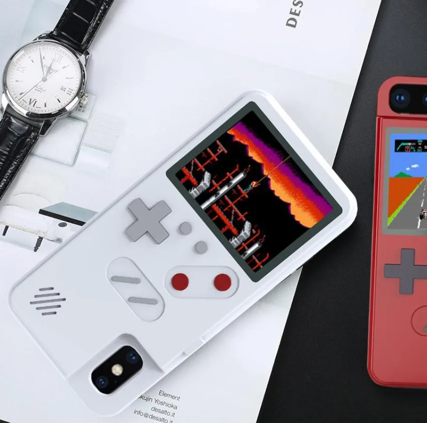 Ручной Ретро игровой консоли чехол для телефона, совместимый с iPhone 6 6s 7 8 Plus цветной ЖК-экран дисплей игровой консоли с 36 играми