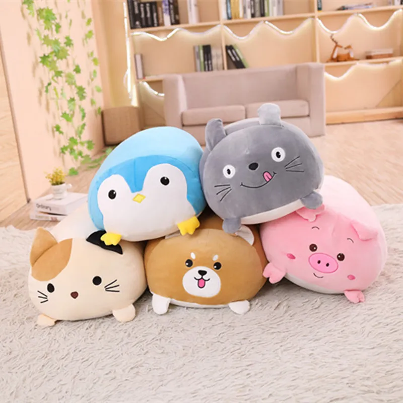 Soft Animal Cartoon Pillow Cushion Cute Fat Dog Cat Totoro Penguin Pig