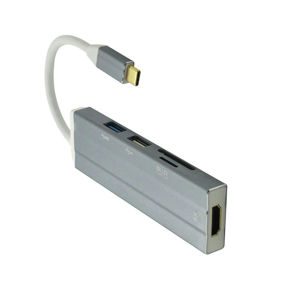 6 в 1 USB 3 C Type для 0 Hub 4K 30hz HDMI SD/TF кардридер PD зарядный адаптер S8 NS Nintendo Switch|USB-хабы| |