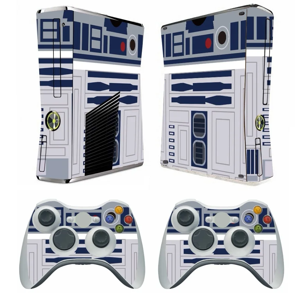 

316 Vinyl Skin Sticker Protector for Microsoft Xbox 360 Slim and 2 controller skins Stickers for XBOX360 SLIM
