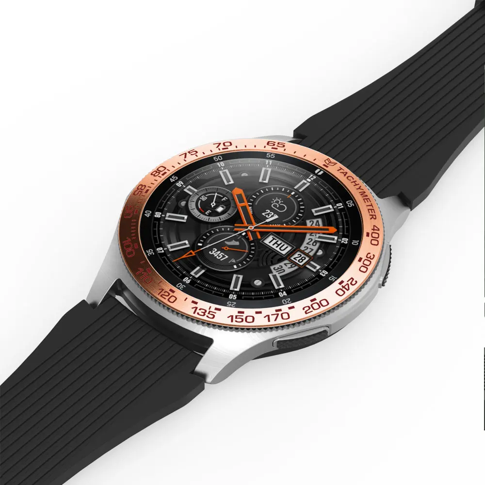 Крышка smartwatch из нержавеющей стали для samsung Galaxy Watch 46 мм/42 мм/gear s3 frontier Dial ободок кольцо клеющаяся крышка против царапин