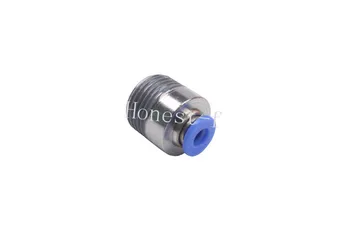 

Push to Connect Joint 3/16" OD Tube x 3/8" Male NPT Pneumatic Straight Round Fitting