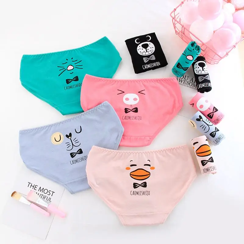 Women's panties cartoon duck pattern cotton underwear girl briefs lingerie ladies underpants cartoon woman intimate female panty Women's panties cartoon duck pattern cotton underwear girl briefs lingerie ladies underpants cartoon woman intimate female panty