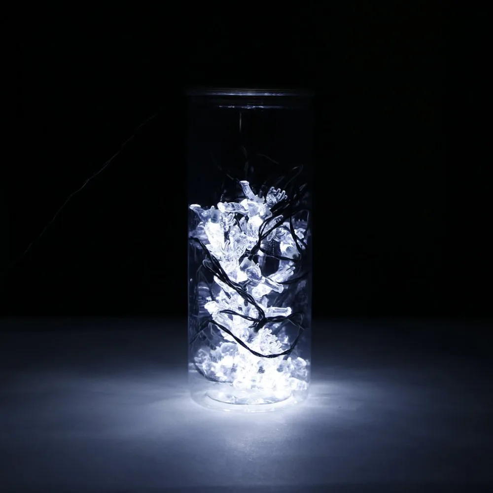

20 LED Moon Solar String Lights with Solar Panel Waterproof Fairy Light String for Outdoor Christmas Home Party Bedroom Decor