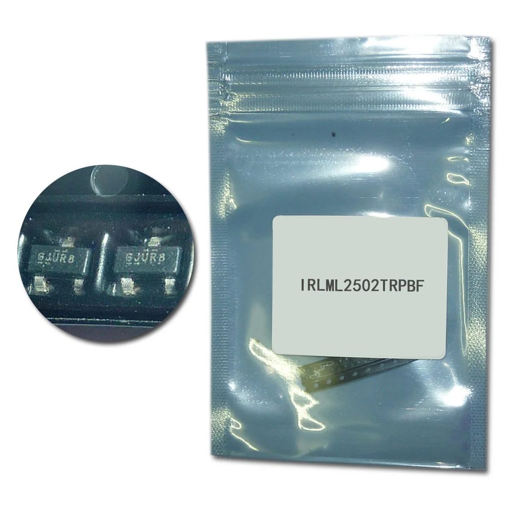 

50pcs/lot IRLML2502TRPBF SOT23 smd transistor kit IRLML2502 SOT-23 transistors set IRLML2502TR Power MOSFET transistor pack