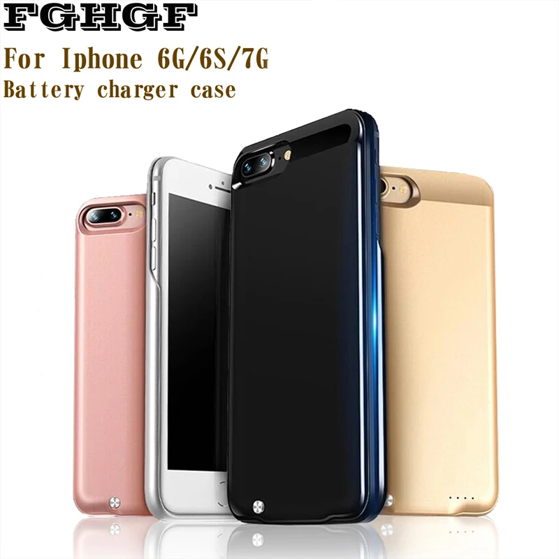 

FGHGF Charger Case For iPhone 6 6S 7 4.7' External Battery Rechargeable Back Cover High Quality 2600mAh Powerbank Portable