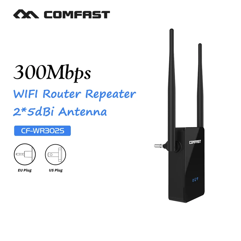 WIFI Repeater Router  Wireless-N wi fi Repeater Network Roteador Wifi 300M Dual 5dBi Antenna Signal Booster  COMFAST CF-WR302S 