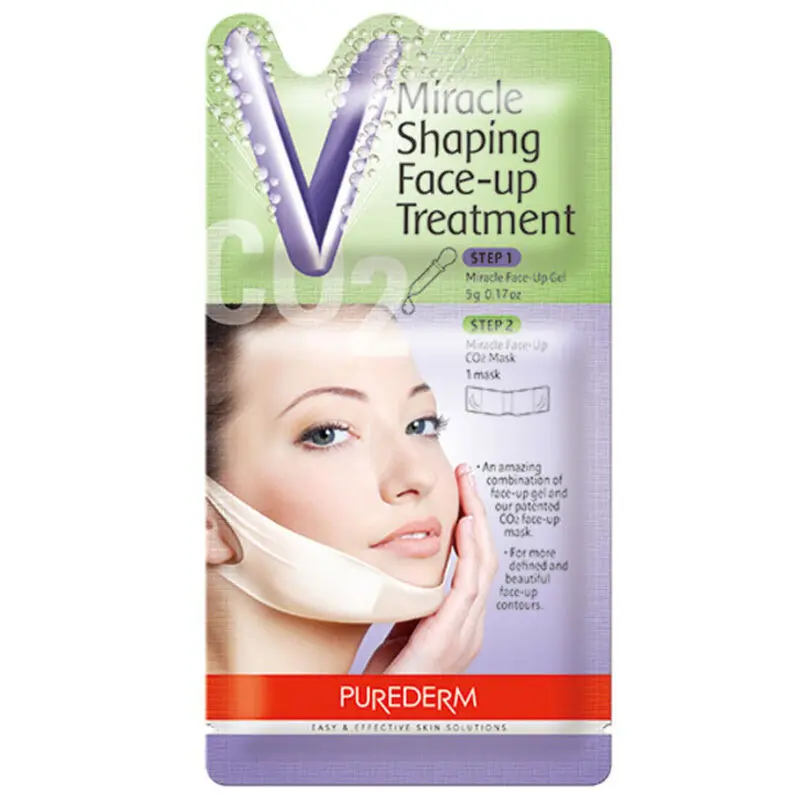 PUREDERM Miracle Shaping Face up Treatment Face Shaping Mask Lift Reduce Double Chin Slimming