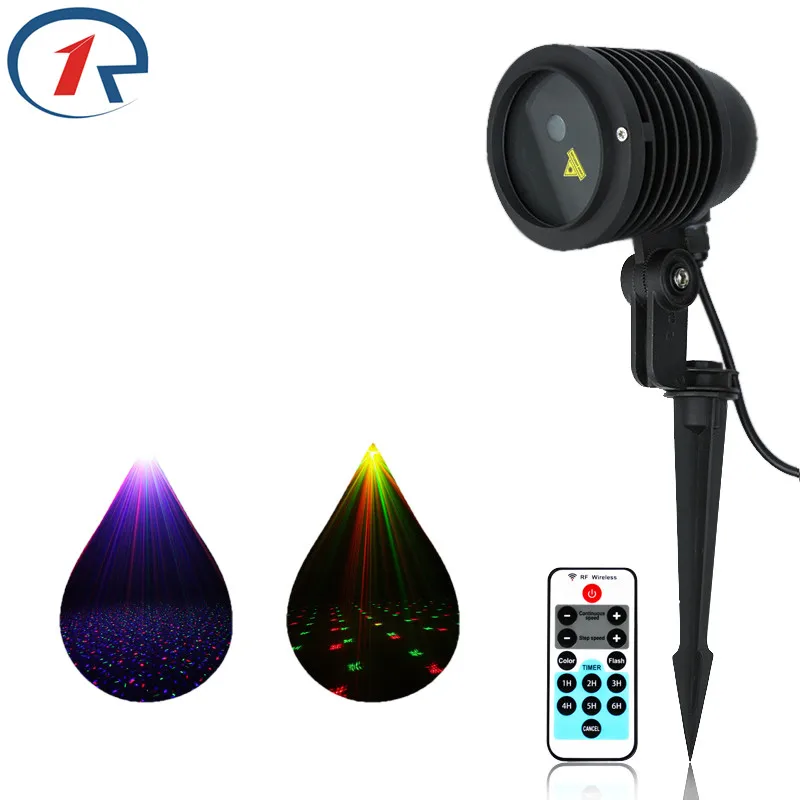 

ZjRight Remote Control Red Green Blue Laser Light Outdoor projection lamp Holidays Garden lights Bar DJ party stage floor lights