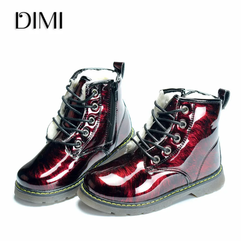 New Children Boots 2019 Winter/Spring Kids Shoes Leather Waterproof Boys Boots With Plush Non-slip Fashion Girls Boots 26-37 New Children Boots 2019 Winter/Spring Kids Shoes Leather Waterproof Boys Boots With Plush Non-slip Fashion Girls Boots 26-37