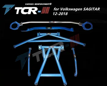 

suspension strut bar for Volkswagen SAGITAR 12-2018 car accessories alloy stabilizer bar car styling auxiliary tank tension rod
