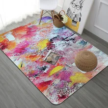 Европейский ковер с абстрактным рисунком граффити, индивидуальный ковер, красочный мягкий ковер