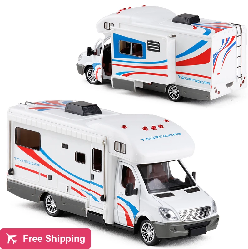 1:32 Scale Alloy Metal Diecast Car Model For Sprinter Luxury Motor Home Recreational Vehicle RV Trailer Caravan Model