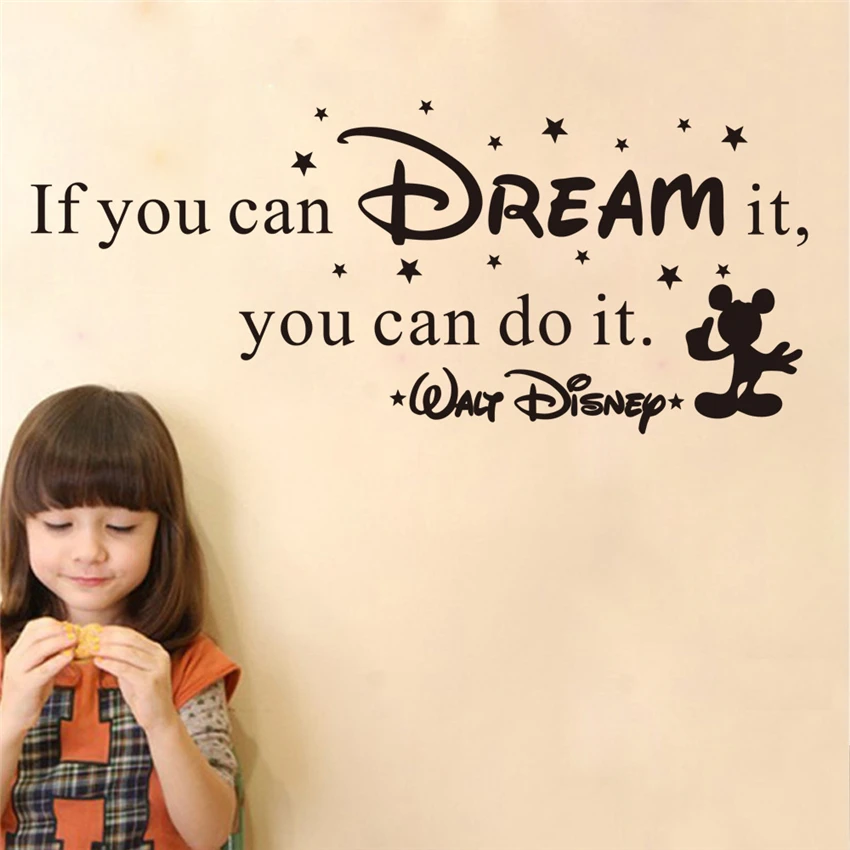 

Creative cute Mickey Mouse custom children's name baby wall stickers children's room home decoration wall stickers U699