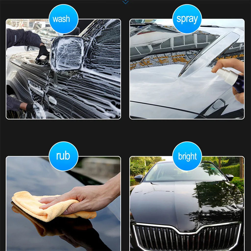 Керамика покрытия автомобиля с уровнем твердости 9H 50 мл, поглощая формальдегид и Керамика быстрее покрытие для ухода за автомобилем окрашенные стеклянные крышки для удаления царапин Сера разных автомобилей