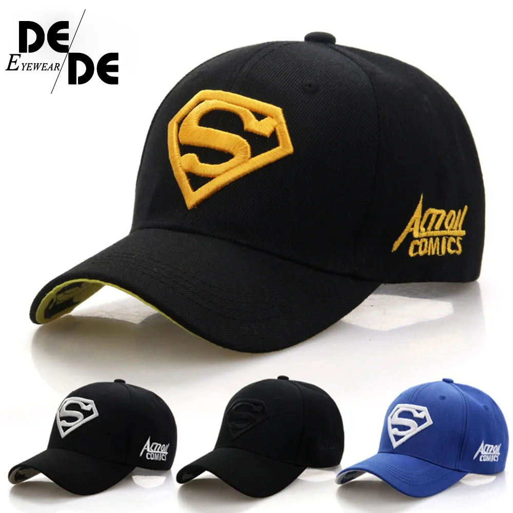 

2019 New Letter Superman Cap Casual Outdoor Baseball Caps For Men Hats Women Snapback Caps For Adult Sun Hat Gorras wholesale