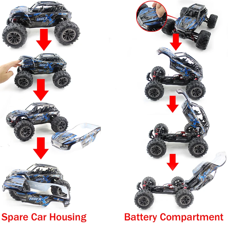 Радиоуправляемая машина 1:16 высокоскоростная внедорожная машина 2,4G 4WD багги с пультом дистанционного управления альпинистская машина игрушка для мальчика подарок для детей