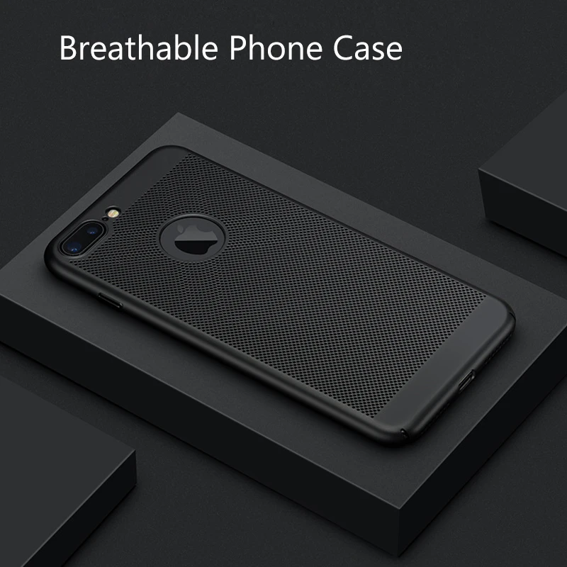 

Breathable Cases For iPhone X 7 8 Plus Back Cover Soft Ultra-thin Case For iPhone 6 6s Solid Color Phone Cases Telefone Caixa