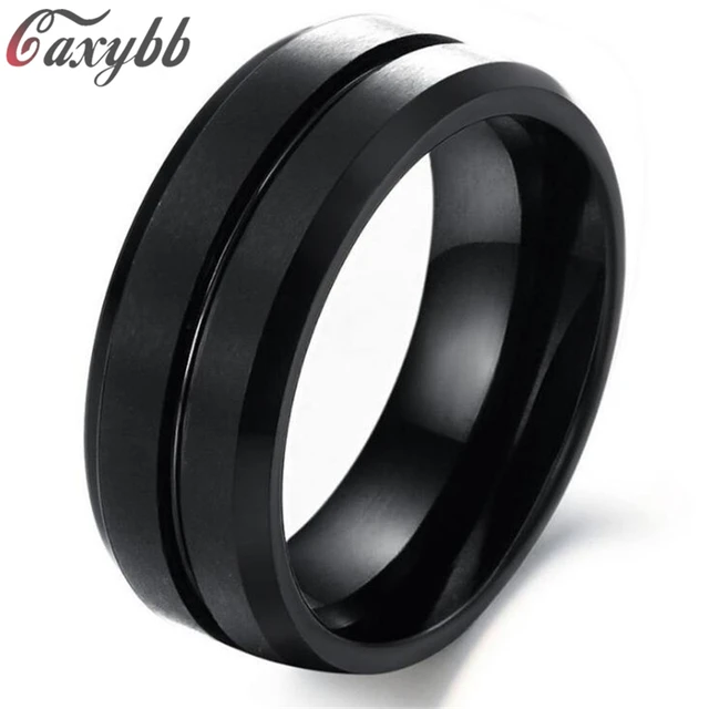 2018 New Black Men Ring 100% Titanium Carbide Men's Jewelry Wedding Bands Classi 2018 New Black Men Ring 100% Titanium Carbide Men's Jewelry Wedding Bands Classi