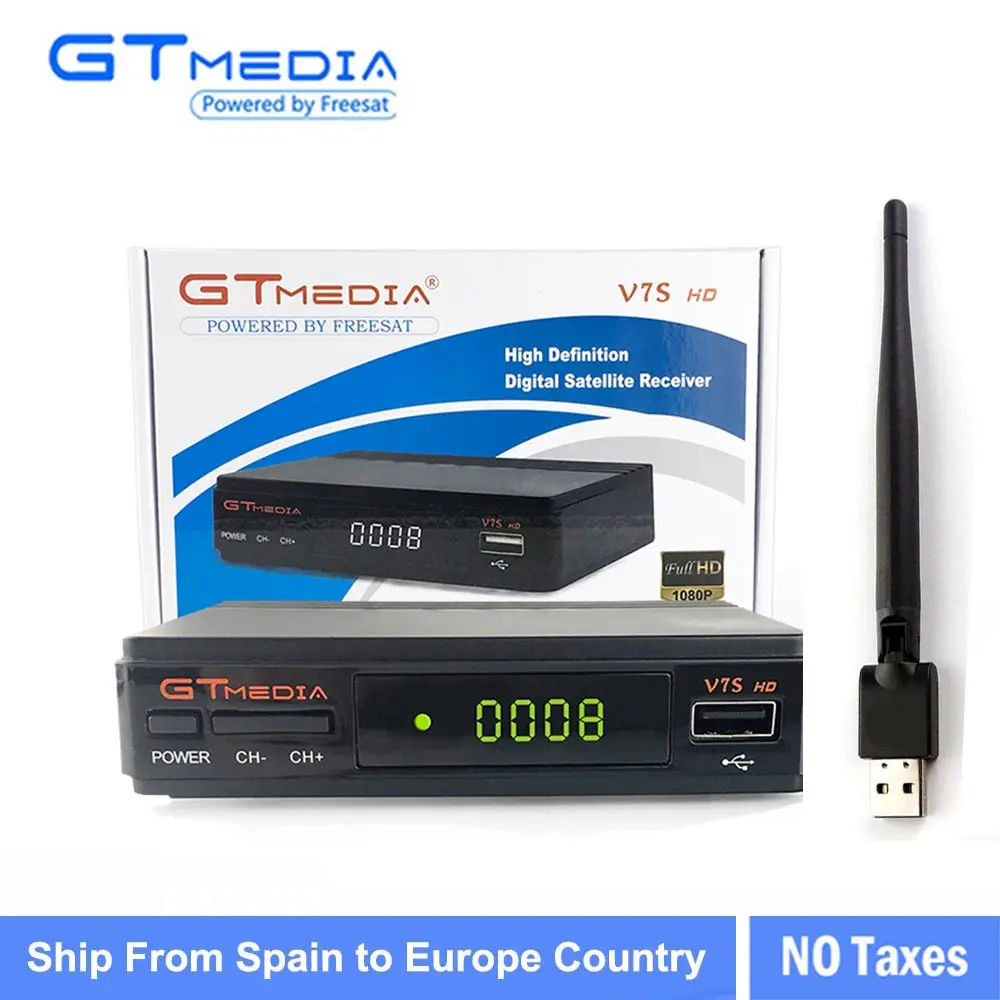 

3/5/10pcs GTMEDIA V7S HD+ WIFI Antenna DVB-S2 HD Youtube PowerVU CLINES Newcamd 10 PCS GTMEDIA V7S satellite receive