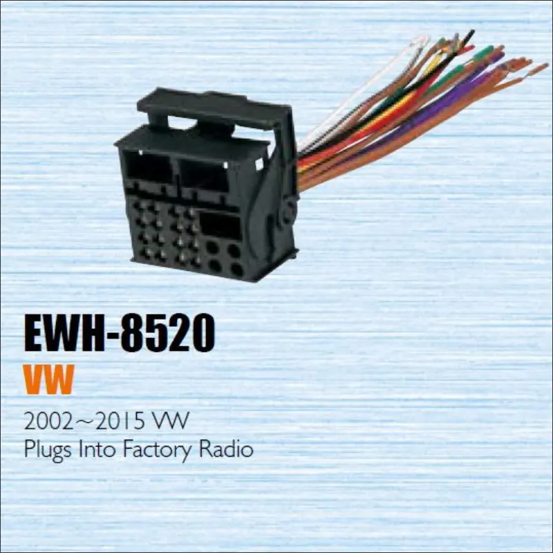 Car CD DVD Player Power Wire Cable Plug For VW 2002 2015 Plugs Into