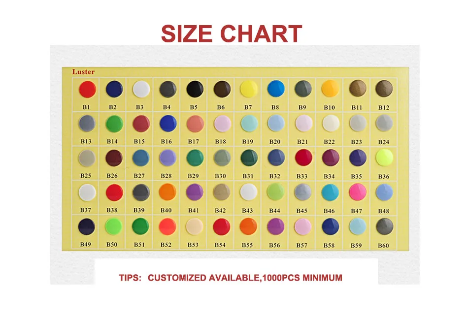 size chart-glossy