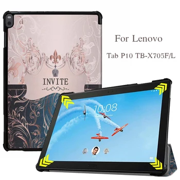 

Magnet Slim Stand Smart PU Leather Cover case For Lenovo Tab P10 Cases TB-X705F TB X705F TB-X705L 10.1'' Tablet Protective shell