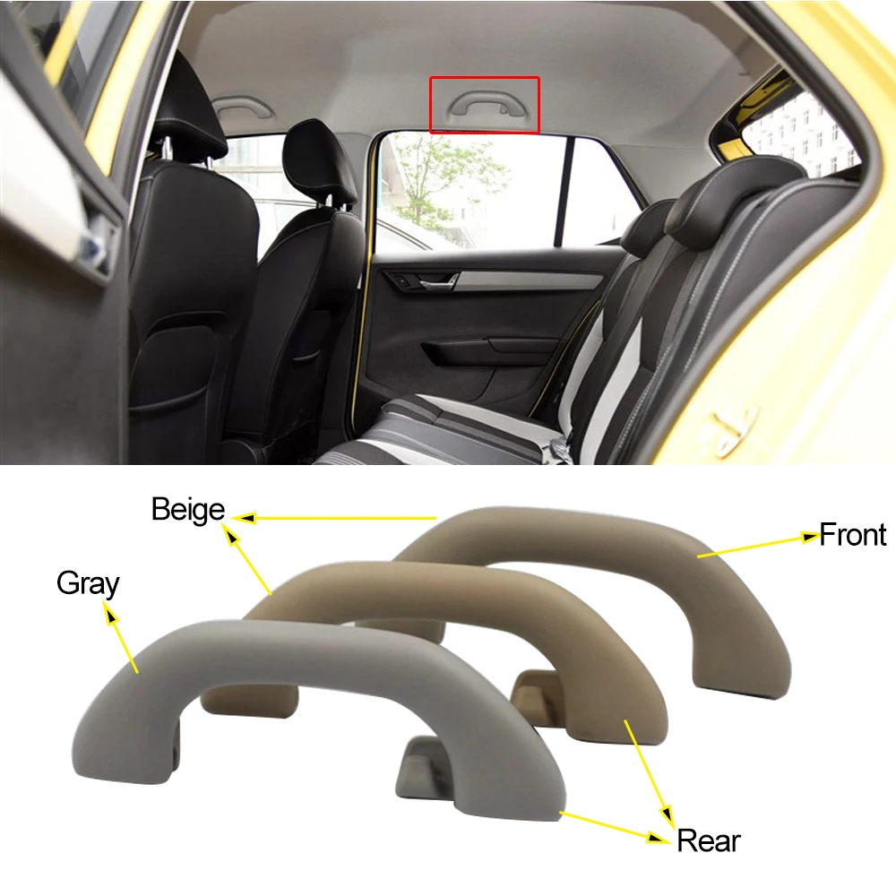 

CAPQX 1PCS For Skoda Fabia 15-17 Car Interior Roof Armrest Ceiling Safety Handle Inner Dome Pull Handle Arm Rest Grab Handhold