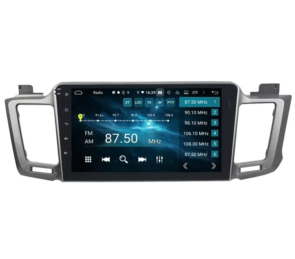 Excellent DSP Android 9.0 Octa Core 10.1" Car DVD GPS for Toyota RAV4 2012 2013 2014 2015 4GB RAM Radio Bluetooth 4.2 WIFI USB 32GB ROM 2