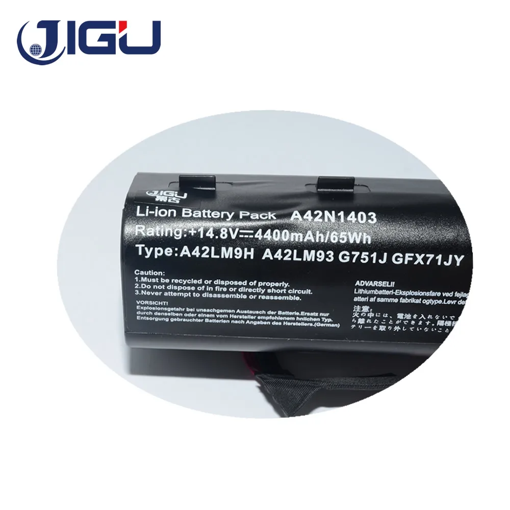 JIGU ноутбука Батарея A42LM93 A42LM9H A42N1403 для ASUS G751 G751J G751JM G751JT G751JY GFX71 GFX71JM GFX71JT 8 ячеек