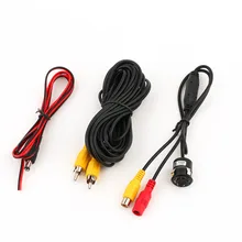 Drilling 18.5mm Auto Parking Reverse 8 LED Night Vision Waterproof Mini 170 Degrees Wide Angle Car Rear View Camera