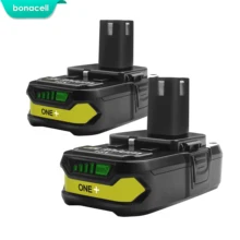 Bonacell 18 V 2500 mAh P107 Батарея Замена для Ryobi ONE + P104 P105 P102 P103 P107 Беспроводная литий-ионный Батарея L10