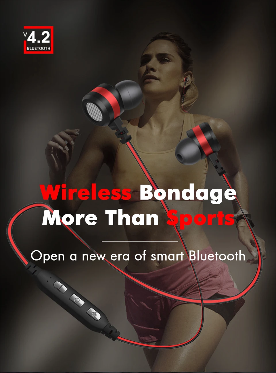 Waterproof Magnetic bluetooth earphone wireless headphones sports bass mini earphones earbud stereo mic TF card for Samsung (1)