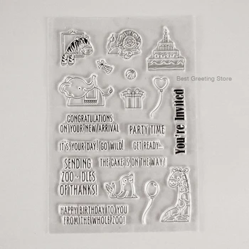 

kid's craft stamps birthday invited card stamps birthday party papercraft