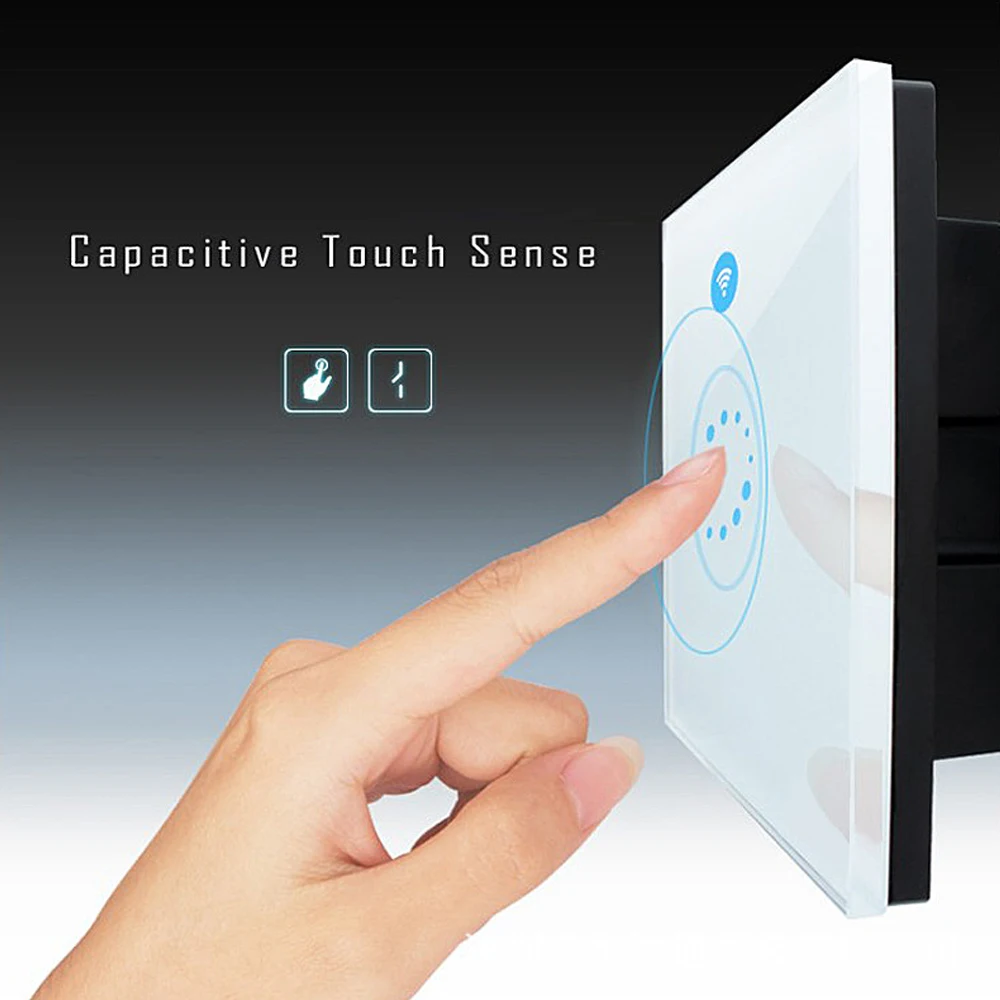 ЕС Plug 1 2 3 gang 2500 W WI FI Smart настенный светильник Remote Touch Панель переключатель для Amazon