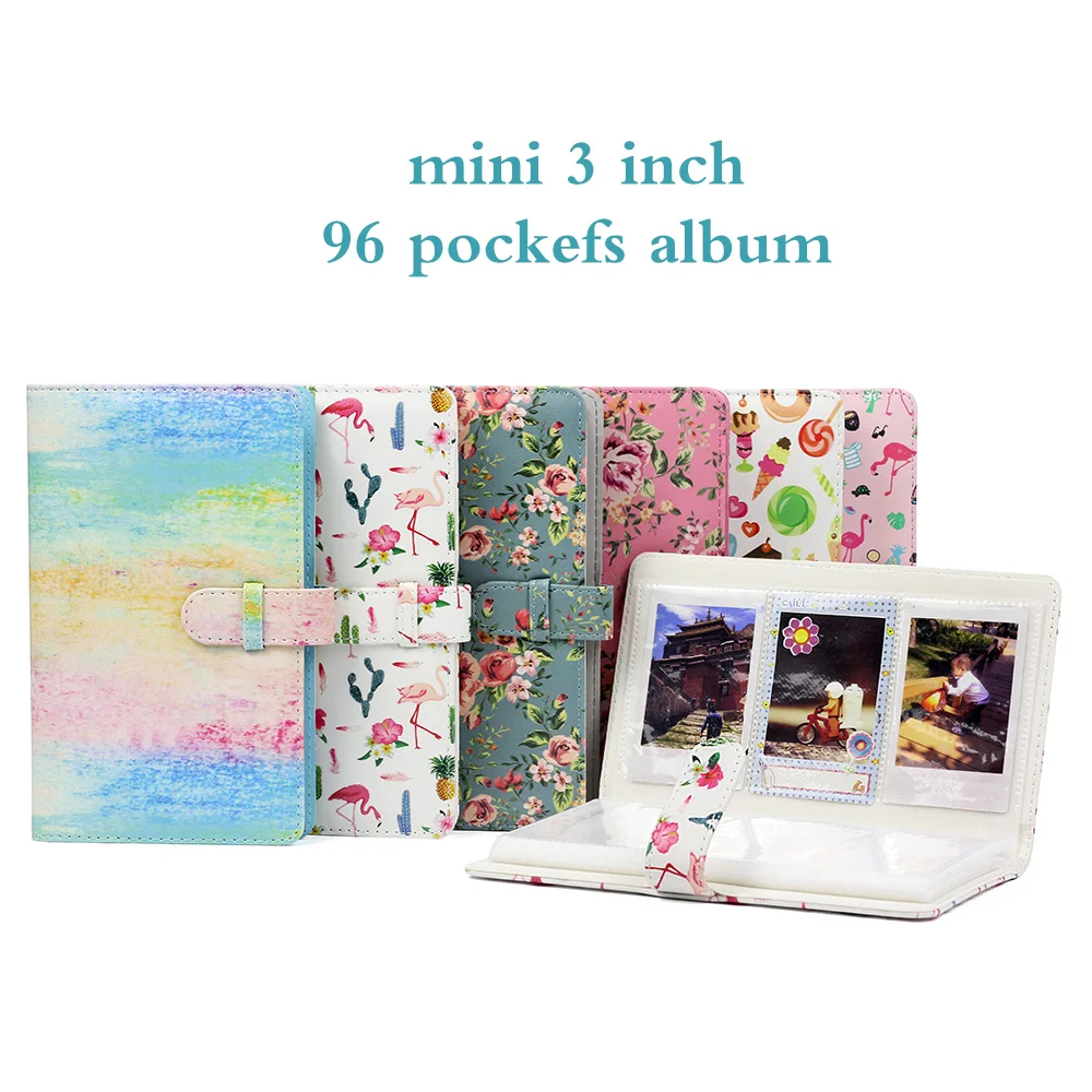 CAIUL 3 дюйма 96 шт фотоальбом для Fujifilm instax mini film Instax 11/9/mini8/7s/70/90/50/25 мгновенная пленка.