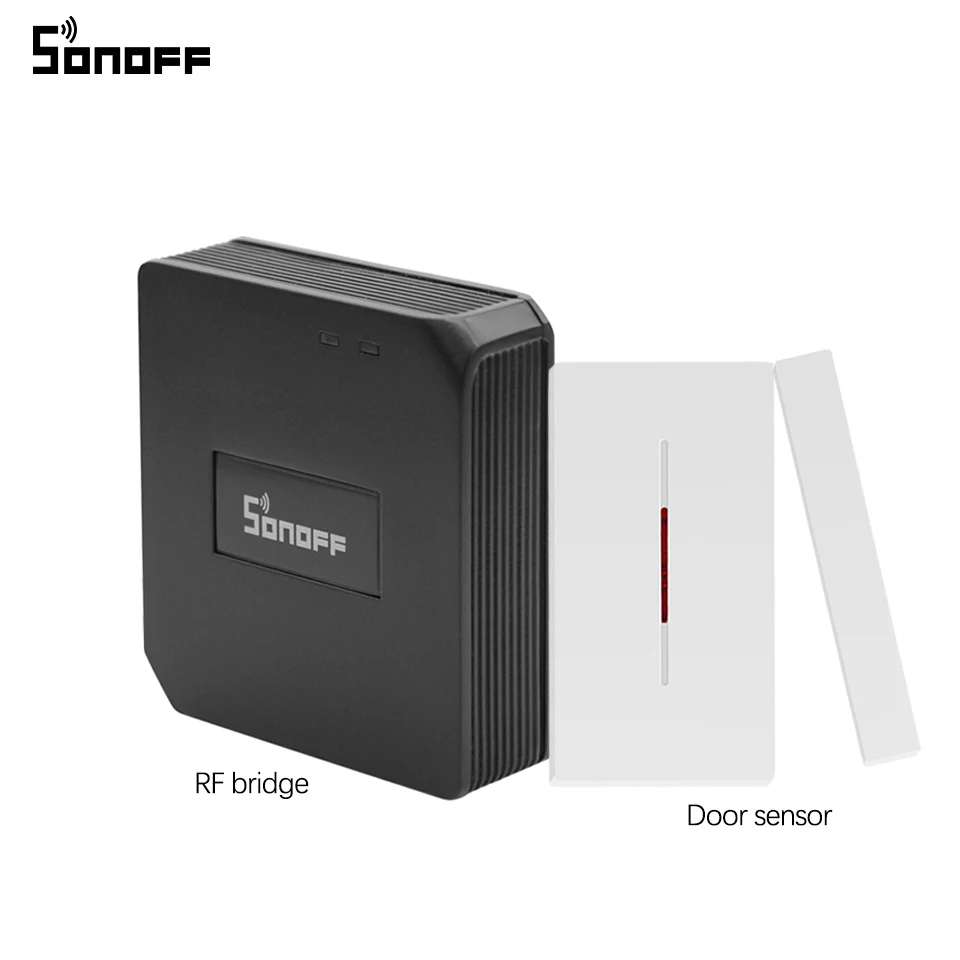 Sonoff RF Bridge Wifi Wireless Signal Converter 433Mhz Door/Window Alarm Sensor smart Home Automation work with Alexa Ewelink