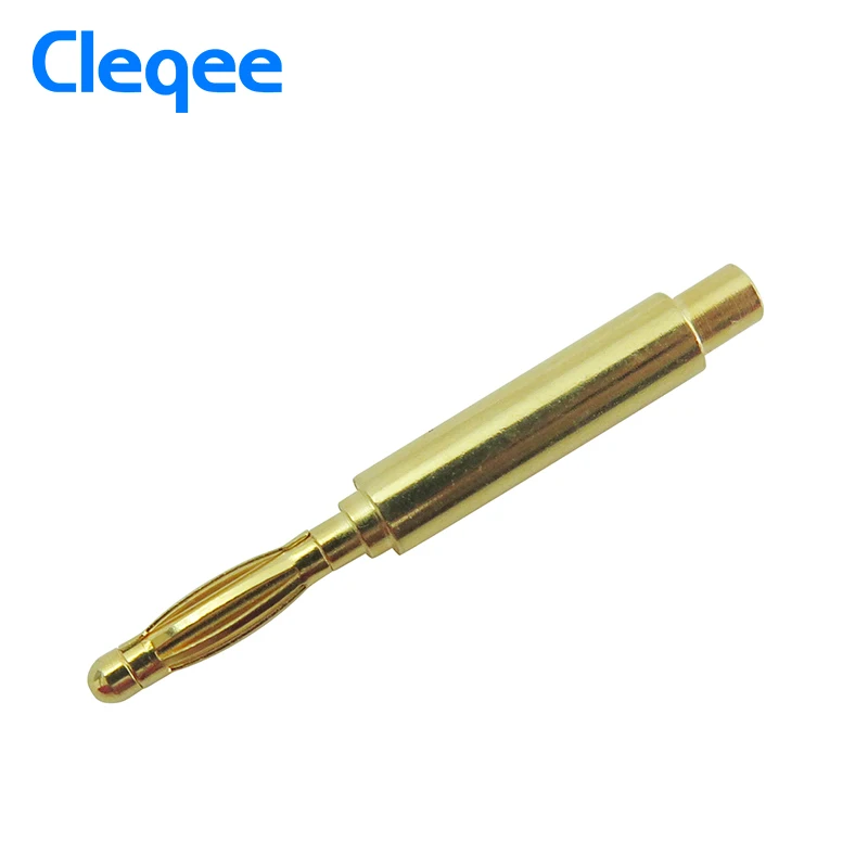 Cleqee P3011 10 шт./лот 2 мм позолоченный вилка банан усилитель аудио динамика кабель
