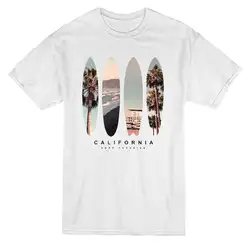 Пользовательские футболки мужские Экипаж шеи короткий рукав лучший друг серфинга Калифорния Пляж Фото Tee-Im рубашки
