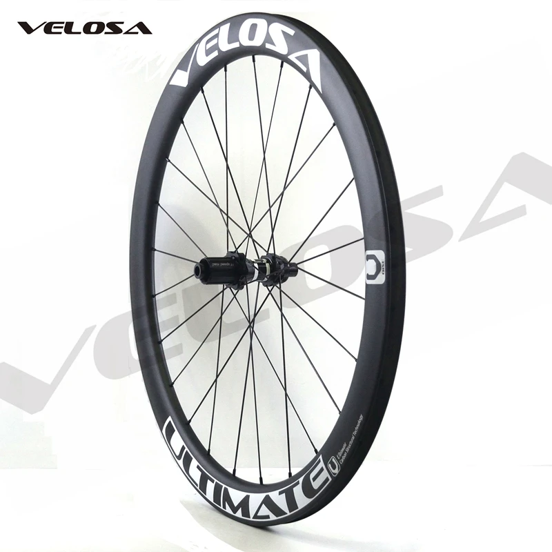 Velosa CX45-ULT cyclocross/gravel carbon wheel,DT swiss centerlock disc brake hubs,45mm rim tubeless,tubula 700C disc brake