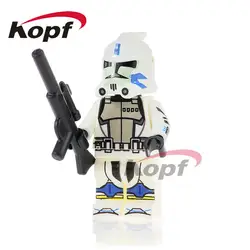 PG755 Space Wars Белый клонов Солдаты штурмовика волчья стая Клон Trooper Кирпичи Строительные блоки Образование игрушки подарок детям