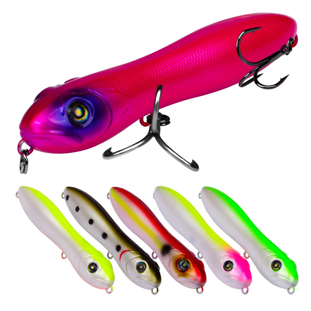 

10.3cm/4.06 " 15.5g Artificial Hard Fishing Baits Realistic Imitation Snake Head with 3D Eyes Floating Pencil Lure