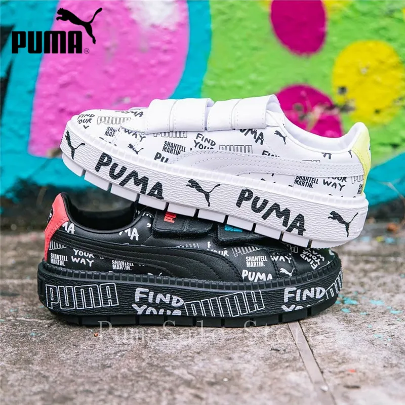 

PUMA x SHANTELL MARTIN Platform Trace Strap Women Sneaker 366533-01/02 smClyde Runs Wn's Badminton Shoes Size 36-39