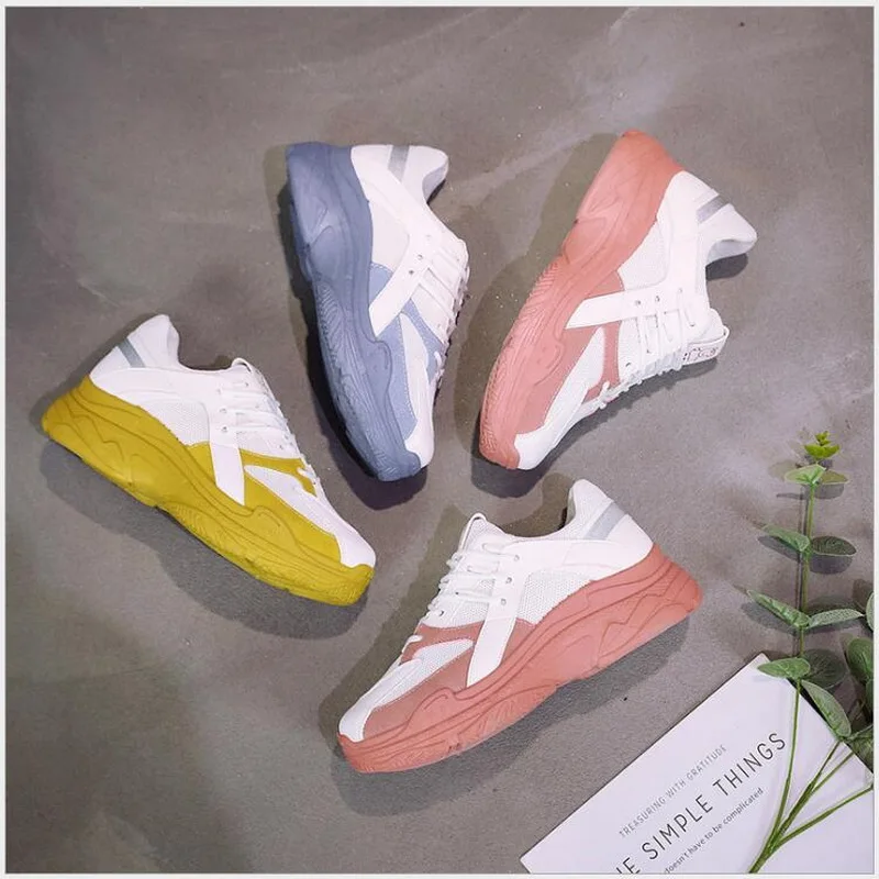 

new 2018 Summer fashion women casual shoes Comfortable Breathable Mesh Flats Female Platform Sneakers Women Chaussure Femme