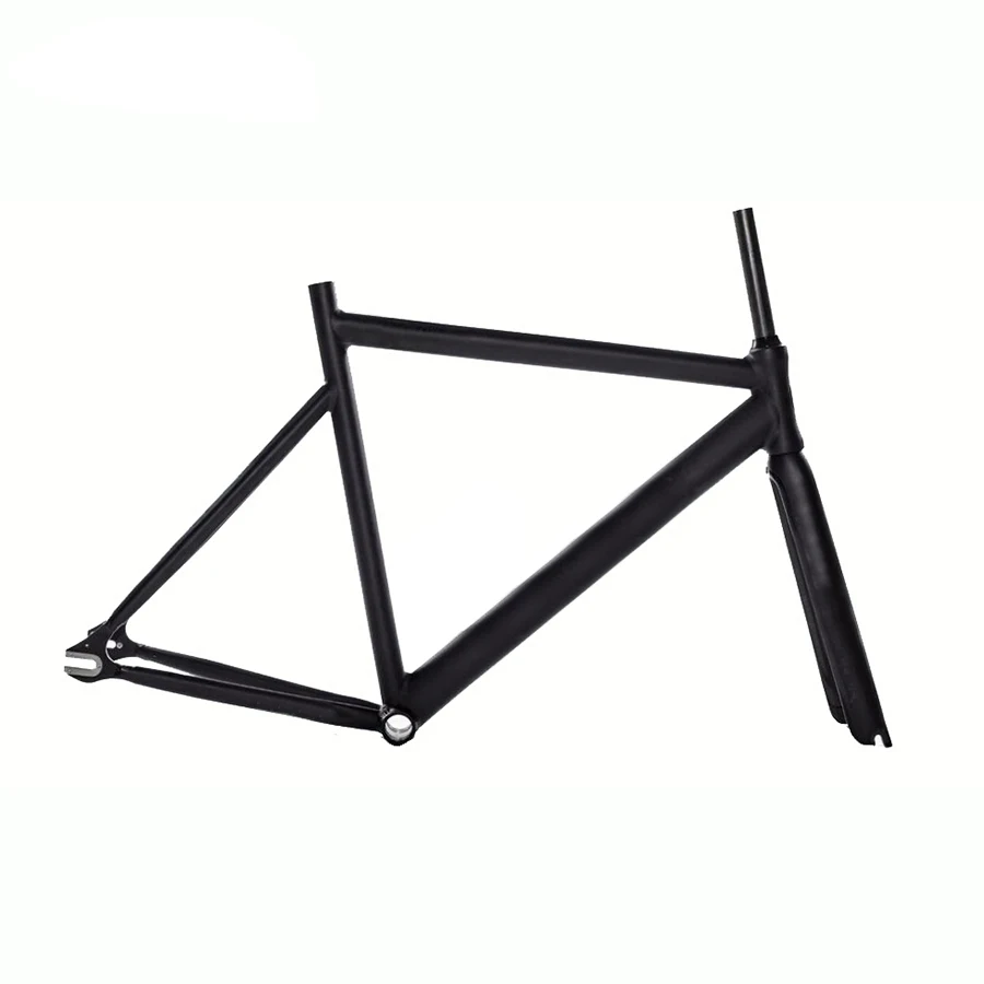 Cheap fixed gear bike frame TRACK bike  frame with carbon fiber fork fixed gear frameset fixie bike FRAME  53cm 55cm 58cm 2