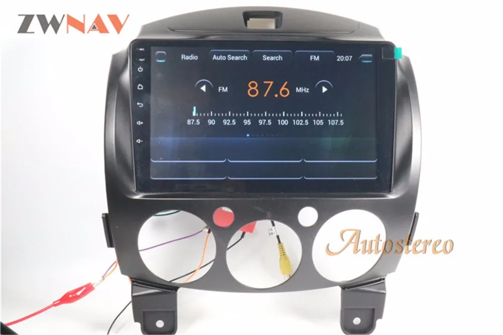 Sale ZWNAV Android 6.0 RAM 2GB Car GPS Radio Screen No DVD Player For Mazda2 Mazda 2 2007-2014 Headunit Multimedia GPS Navigation 2