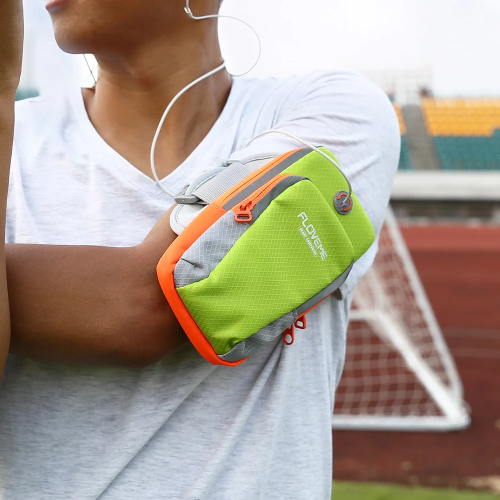 FLOVEME العالمي سوارلهاتف آيفون X XS ماكس XR 8 الرياضة شنطة جري ل Xiaomi Redmi ملاحظة 7 هواوي ذراع هاتف محمول الفرقة الحقيبة