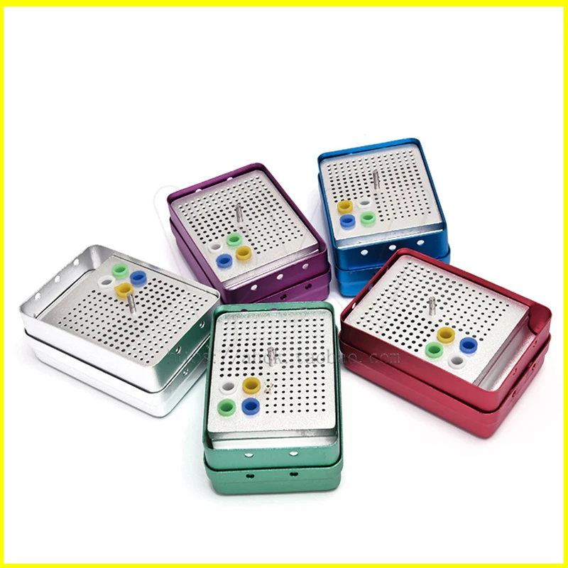 180 Holes Dental Disinfection Burs Holder Block Stand Autoclavable Sterilizer Box Dentist Lab Equipment endo box (5)